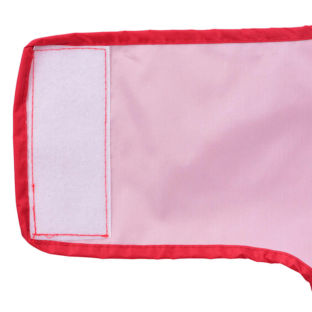 Imperméable pour chien avec bandes réfléchissantes en polyester rouge 2XL
