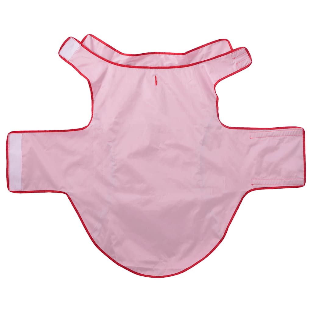 Imperméable pour chien avec bandes réfléchissantes en polyester rouge 3XL