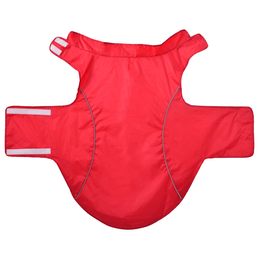 Hunde Regenmantel mit Reflexstreifen Polyester Rot 4XL