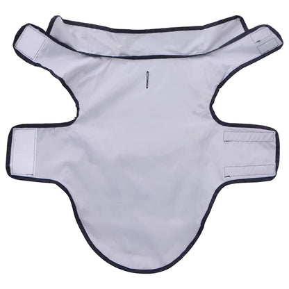 Hunde Regenmantel mit Reflexstreifen Polyester Marineblau XXS