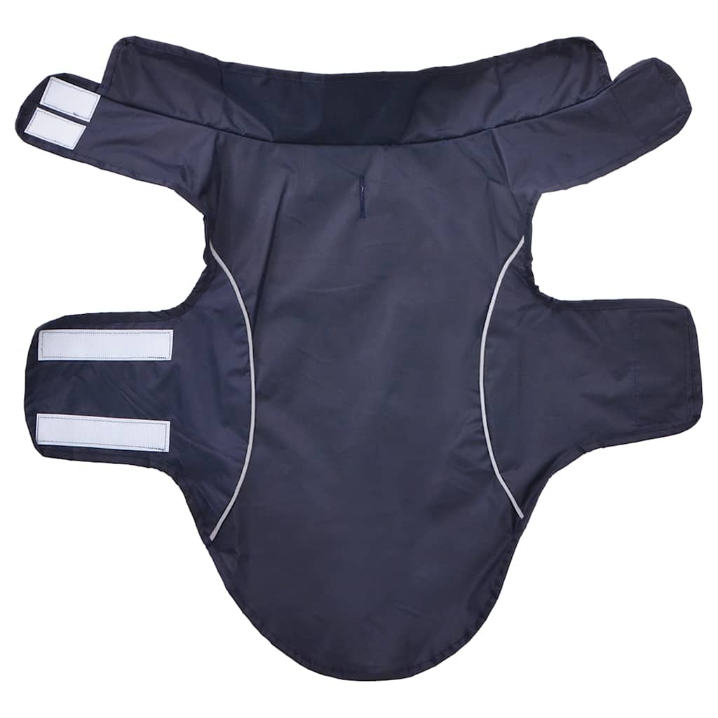Hunde Regenmantel mit Reflexstreifen Polyester Marineblau XS