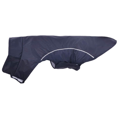 Hunde Regenmantel mit Reflexstreifen Polyester Marineblau S