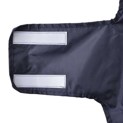Hunde Regenmantel mit Reflexstreifen Polyester Marineblau S