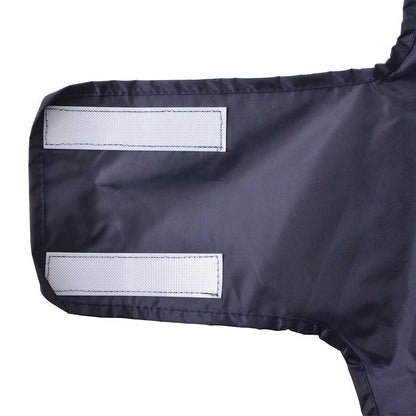 Hunde Regenmantel mit Reflexstreifen Polyester Marineblau M