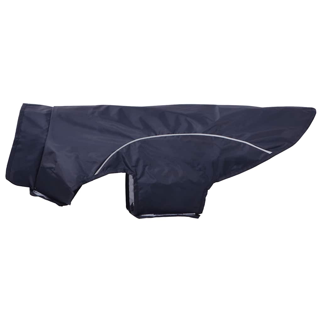 Hunde Regenmantel mit Reflexstreifen Polyester Marineblau L