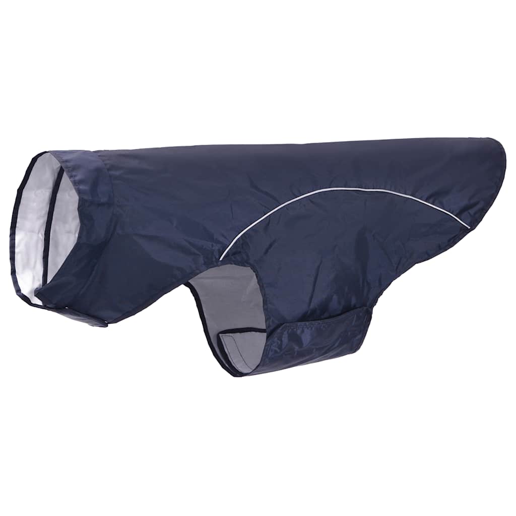 Hunde Regenmantel mit Reflexstreifen Polyester Marineblau 4XL