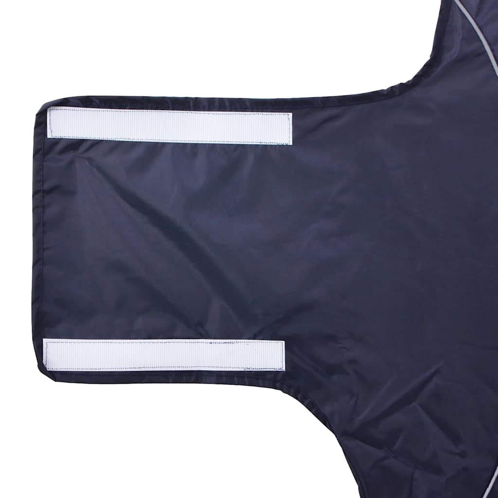 Hunde Regenmantel mit Reflexstreifen Polyester Marineblau 4XL