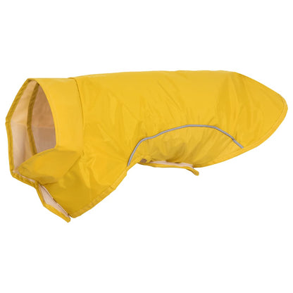 Hunde Regenmantel mit Reflexstreifen Polyester Gelb XXS