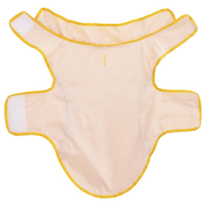 Hunde Regenmantel mit Reflexstreifen Polyester Gelb XXS