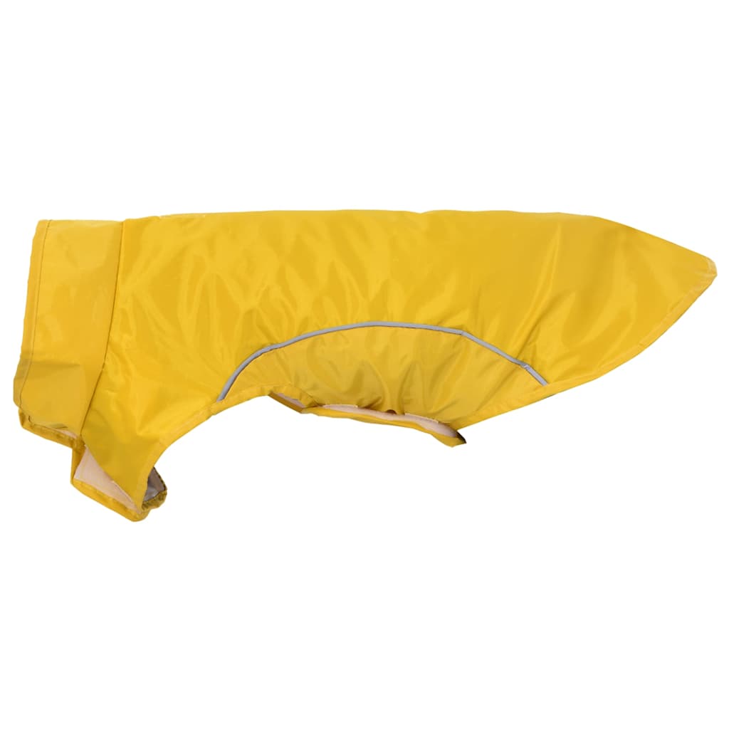 Hunde Regenmantel mit Reflexstreifen Polyester Gelb XS