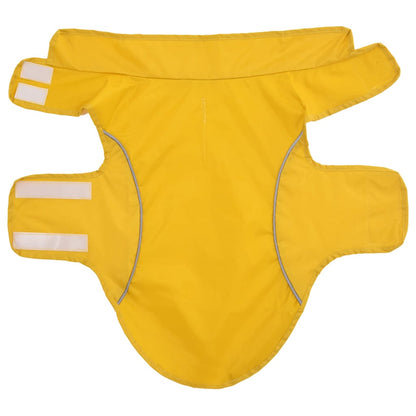 Hunde Regenmantel mit Reflexstreifen Polyester Gelb M