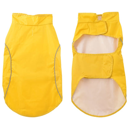 Hunde Regenmantel mit Reflexstreifen Polyester Gelb XL