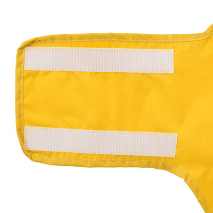 Hunde Regenmantel mit Reflexstreifen Polyester Gelb XL