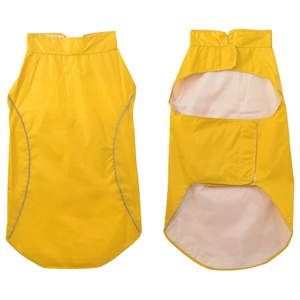 Hunde Regenmantel mit Reflexstreifen Polyester Gelb 3XL