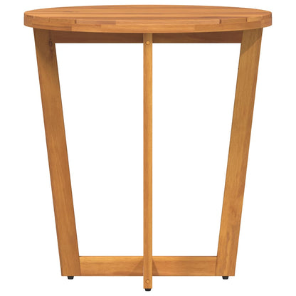 Garten-Beistelltisch Rund Ø70x75 cm Massivholz Akazie