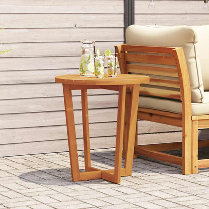 Garten-Beistelltisch Rund Ø70x75 cm Massivholz Akazie