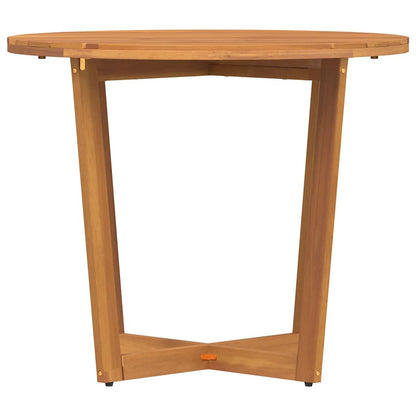 Garten-Esstisch Rund Ø90x75 cm Massivholz Akazie