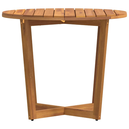 Garten-Esstisch Rund Ø90x75 cm Massivholz Akazie