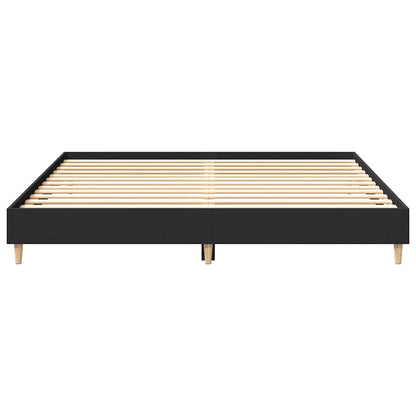 Bettgestell ohne Matratze Schwarz 200x200 cm Holzwerkstoff