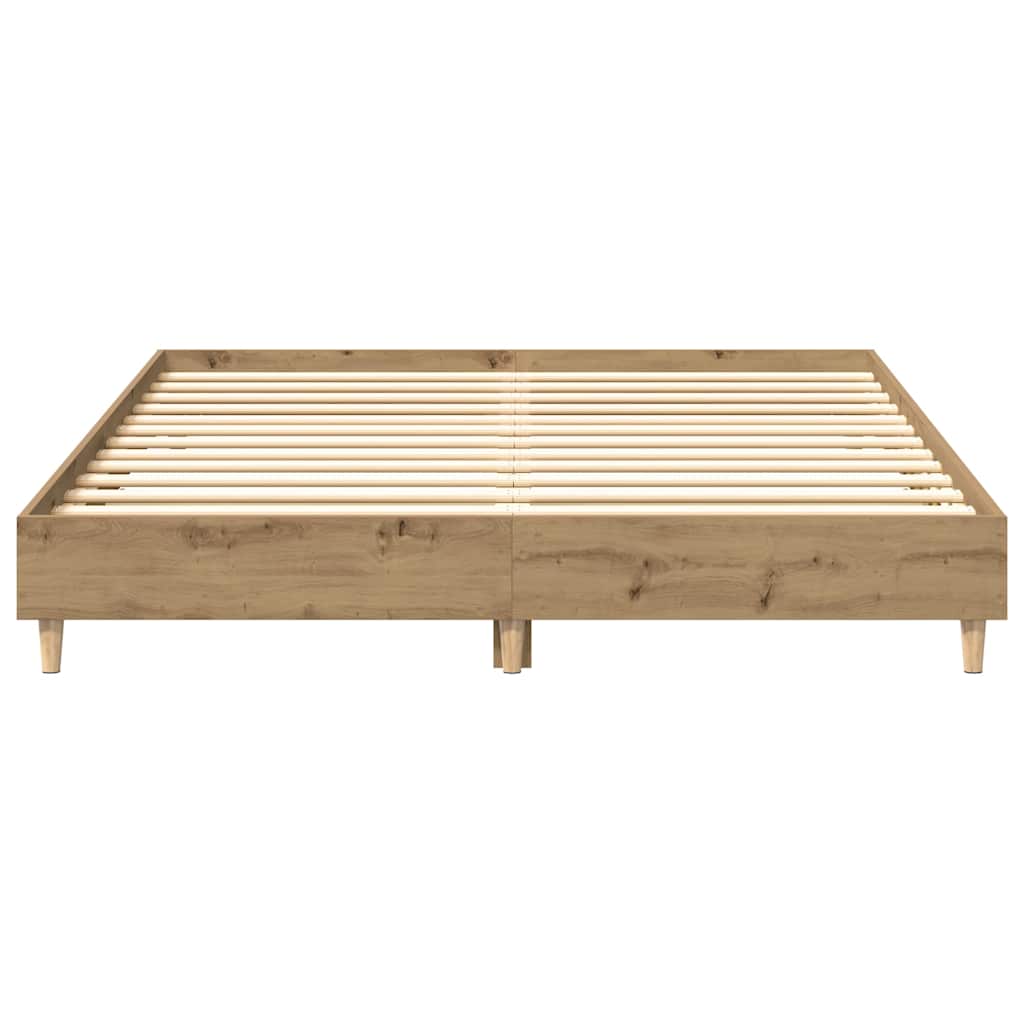 Bettgestell ohne Matratze Artisan-Eiche 150x200cm Holzwerkstoff