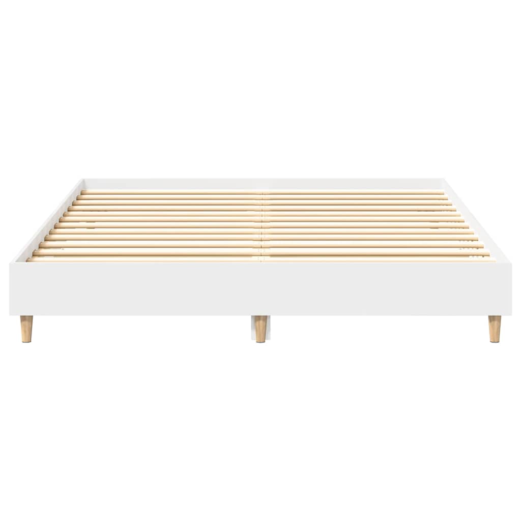 Bettgestell ohne Matratze Weiß 140x200 cm Holzwerkstoff