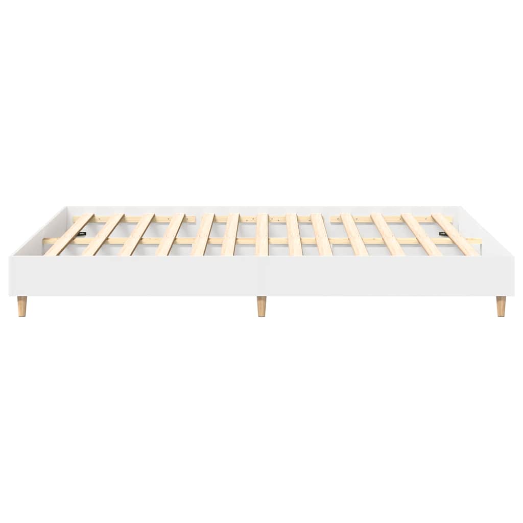 Bettgestell ohne Matratze Weiß 140x200 cm Holzwerkstoff