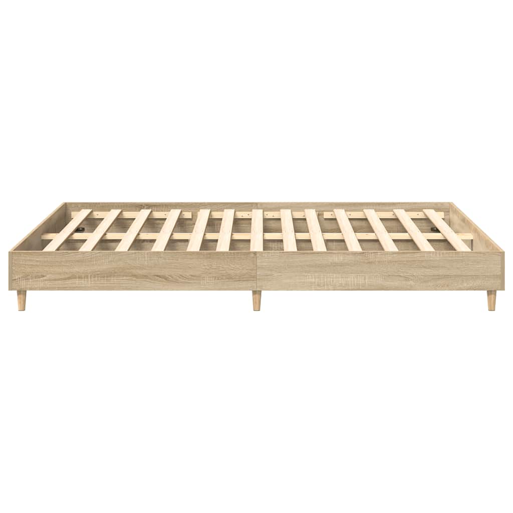 Bettgestell ohne Matratze Sonoma-Eiche 140x200 cm Holzwerkstoff