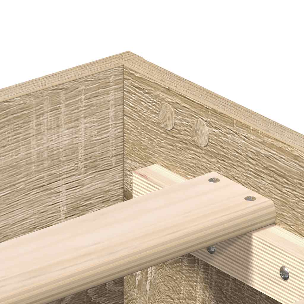 Bettgestell ohne Matratze Sonoma-Eiche 140x200 cm Holzwerkstoff