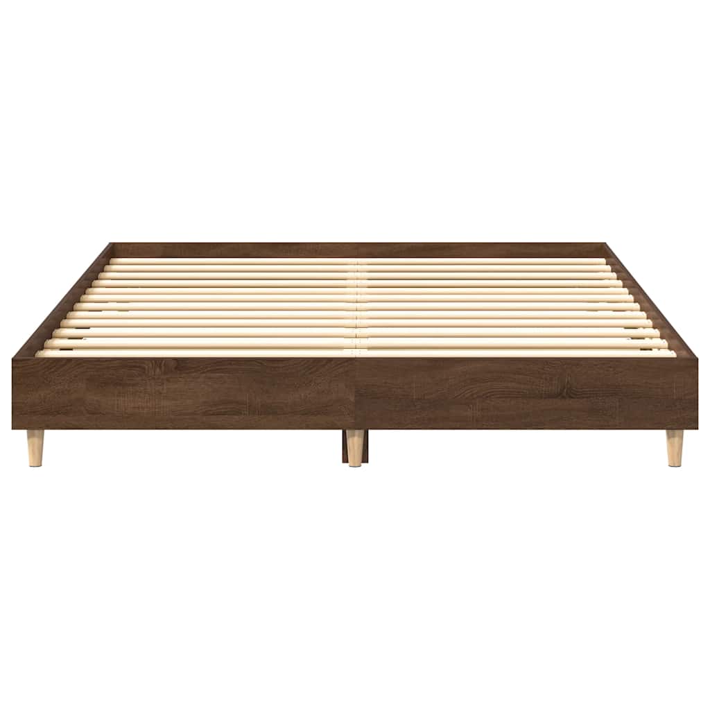 Bettgestell ohne Matratze Braun Eichen-Optik 140x200 cm