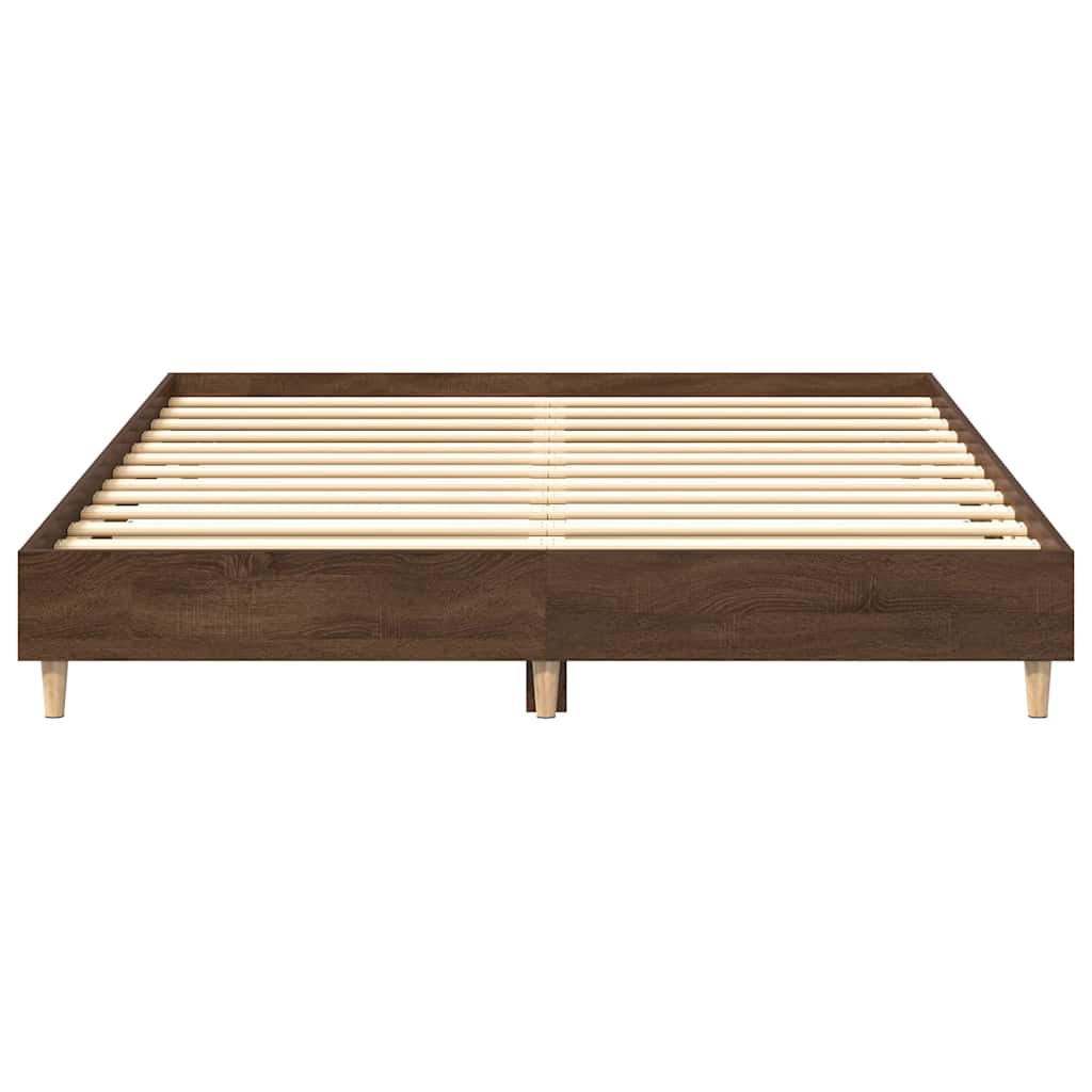 Bettgestell ohne Matratze Braun Eichen-Optik 140x200 cm