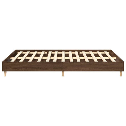 Bettgestell ohne Matratze Braun Eichen-Optik 140x200 cm