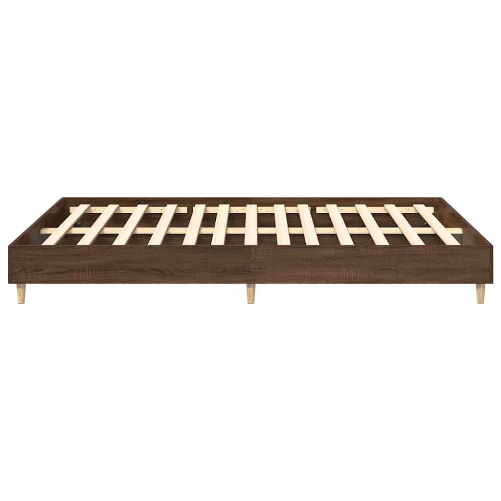 Bettgestell ohne Matratze Braun Eichen-Optik 140x200 cm