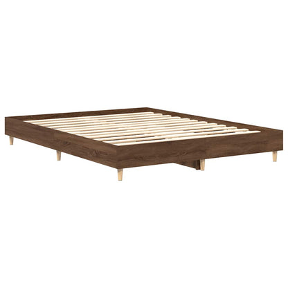 Bettgestell ohne Matratze Braun Eichen-Optik 140x200 cm