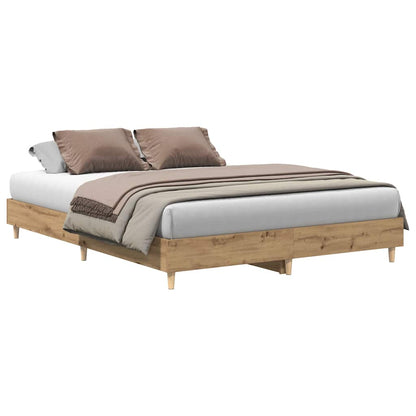 Bettgestell ohne Matratze Artisan-Eiche 140x200cm Holzwerkstoff