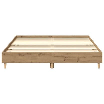 Bettgestell ohne Matratze Artisan-Eiche 140x200cm Holzwerkstoff