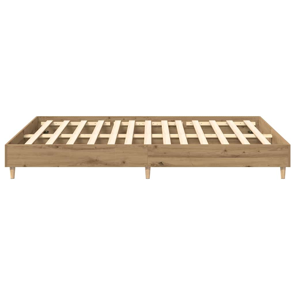 Bettgestell ohne Matratze Artisan-Eiche 140x200cm Holzwerkstoff