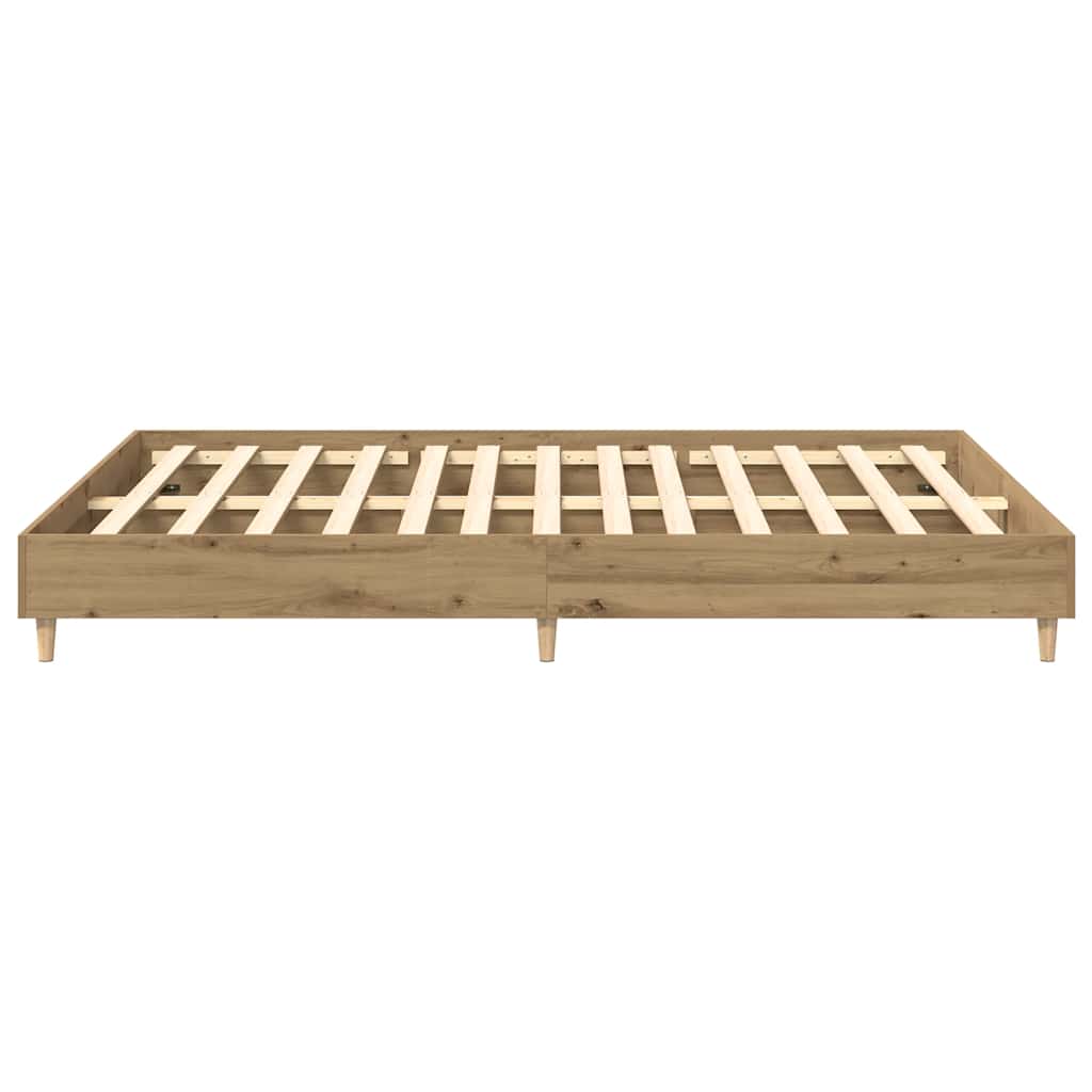 Bettgestell ohne Matratze Artisan-Eiche 140x200cm Holzwerkstoff