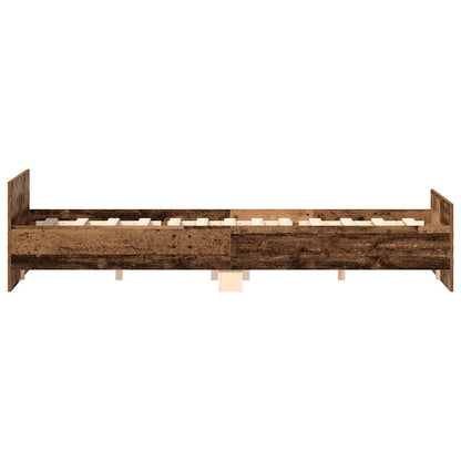 Bettgestell ohne Matratze Altholz-Optik 160x200cm Holzwerkstoff