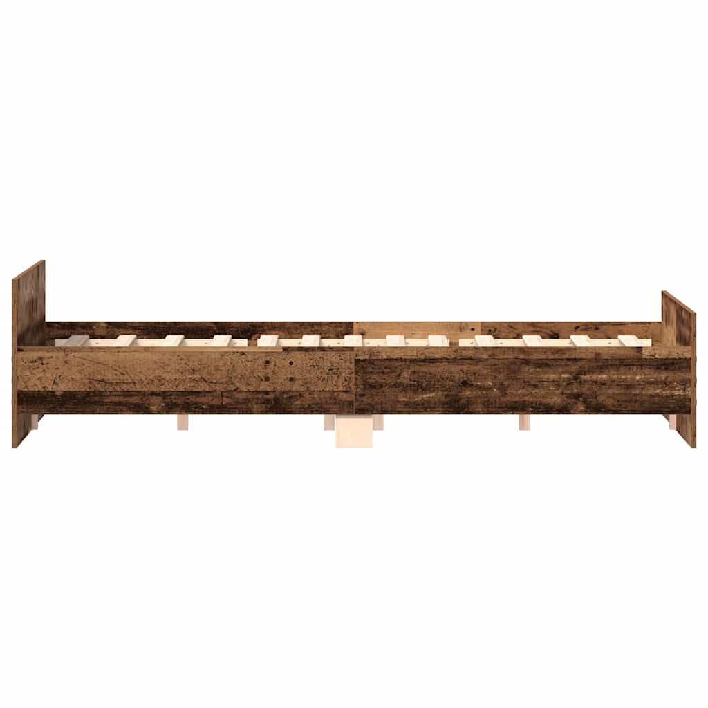Bettgestell ohne Matratze Altholz-Optik 180x200cm Holzwerkstoff