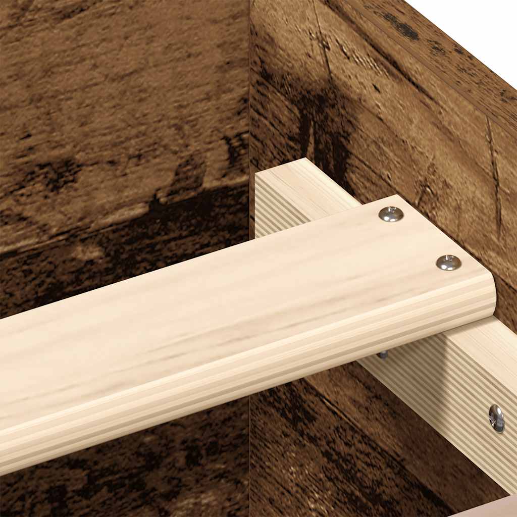Bettgestell ohne Matratze Altholz-Optik 180x200cm Holzwerkstoff