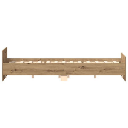 Bettgestell ohne Matratze Artisan-Eiche 120x190cm Holzwerkstoff