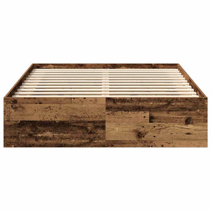 Bettgestell ohne Matratze Altholz-Optik 160x200cm Holzwerkstoff