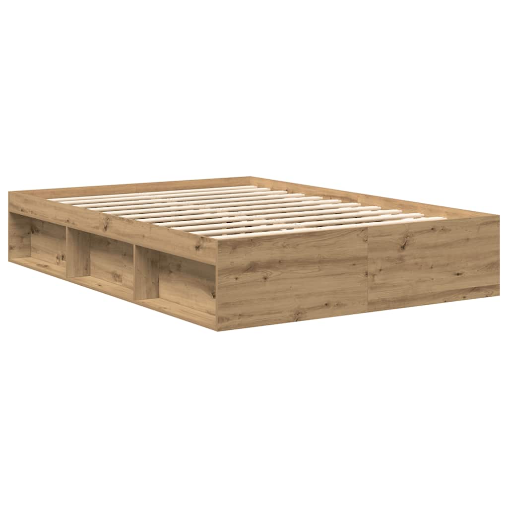 Bettgestell ohne Matratze Artisan-Eiche 160x200cm Holzwerkstoff