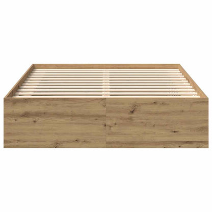 Bettgestell ohne Matratze Artisan-Eiche 120x190cm Holzwerkstoff