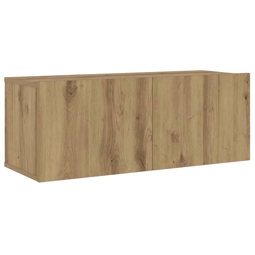 TV-Wandschränke 3 Stk. Artisan-Eiche Holzwerkstoff