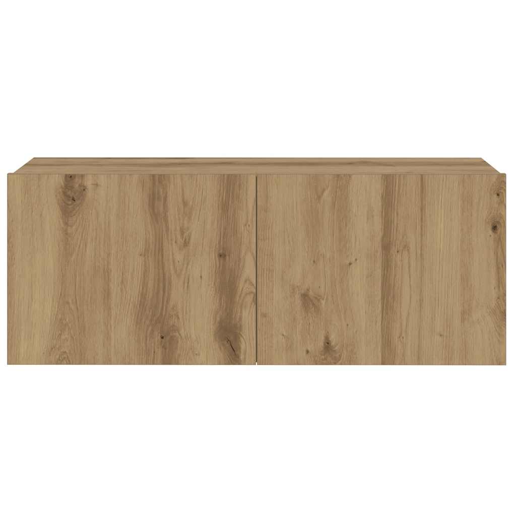 TV-Wandschränke 3 Stk. Artisan-Eiche Holzwerkstoff