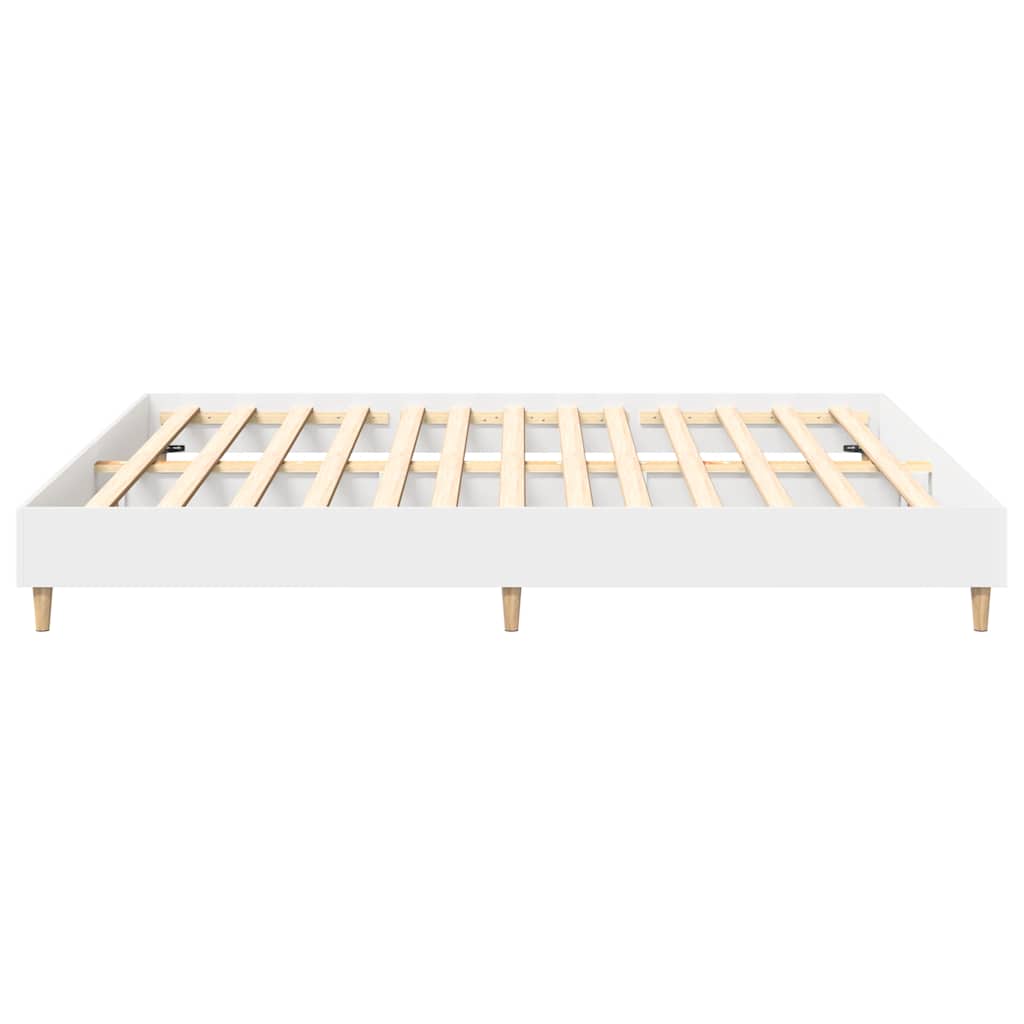 Bettgestell ohne Matratze Weiß 180x200 cm Holzwerkstoff