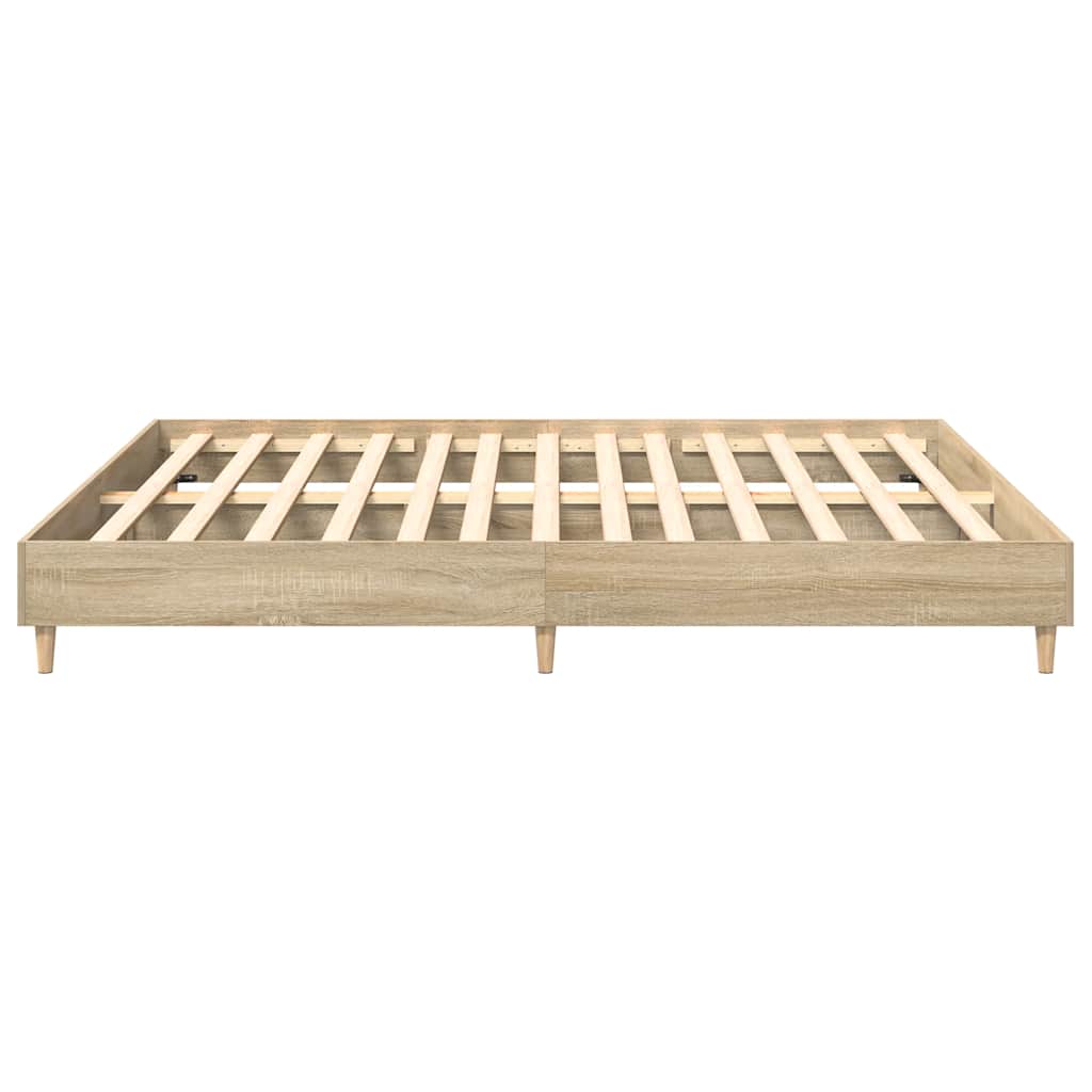 Bettgestell ohne Matratze Sonoma-Eiche 180x200 cm Holzwerkstoff