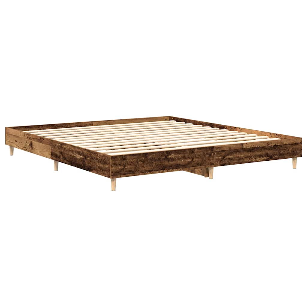 Bettgestell ohne Matratze Altholz 180x200cm Holzwerkstoff