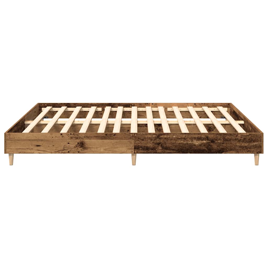 Bettgestell ohne Matratze Altholz-Optik 180x200cm Holzwerkstoff